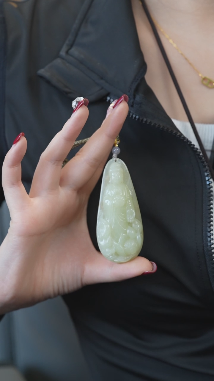 【闪购商品】和田玉吊坠未镶嵌阿弥陀佛