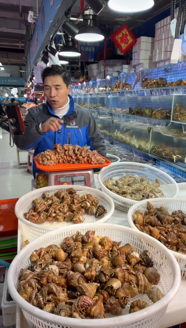 中国大陆断氧虾怪肉一称，3斤