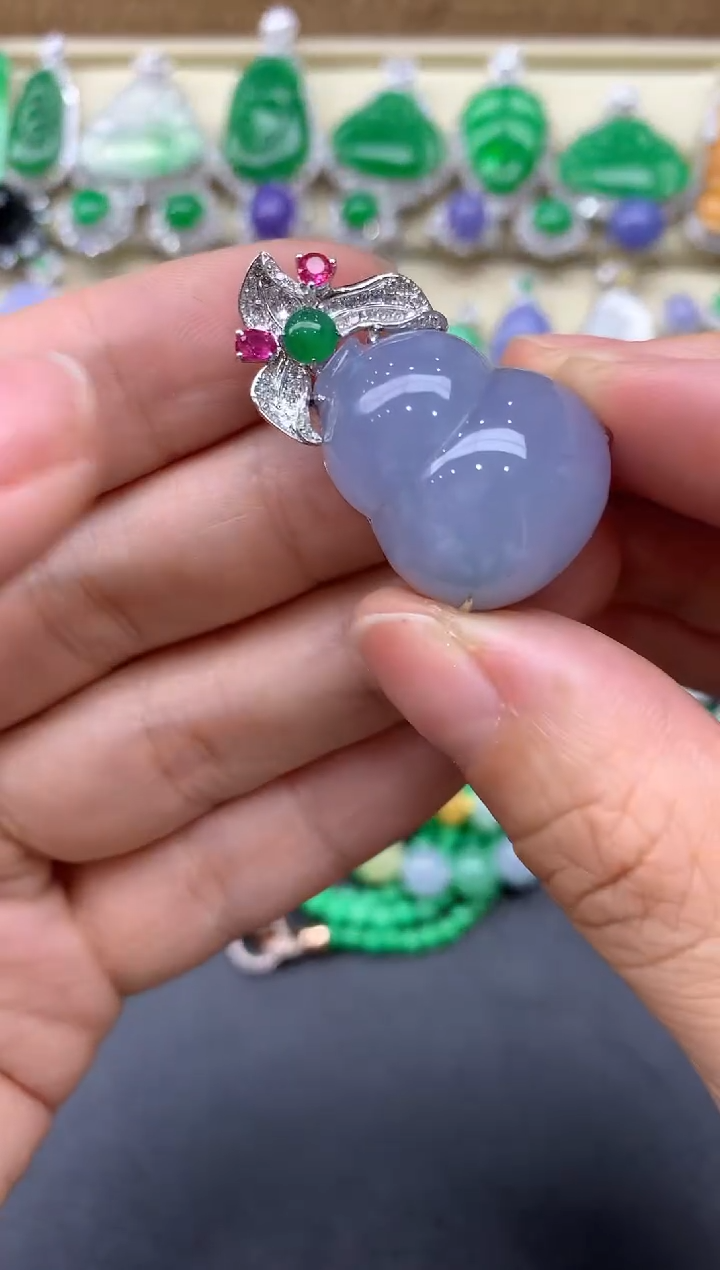 【闪购商品】翡翠颈饰18K金镶嵌529-中国好珍宝