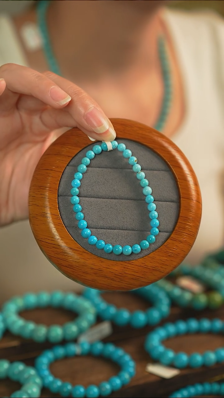 未镶嵌绿松石手串精致