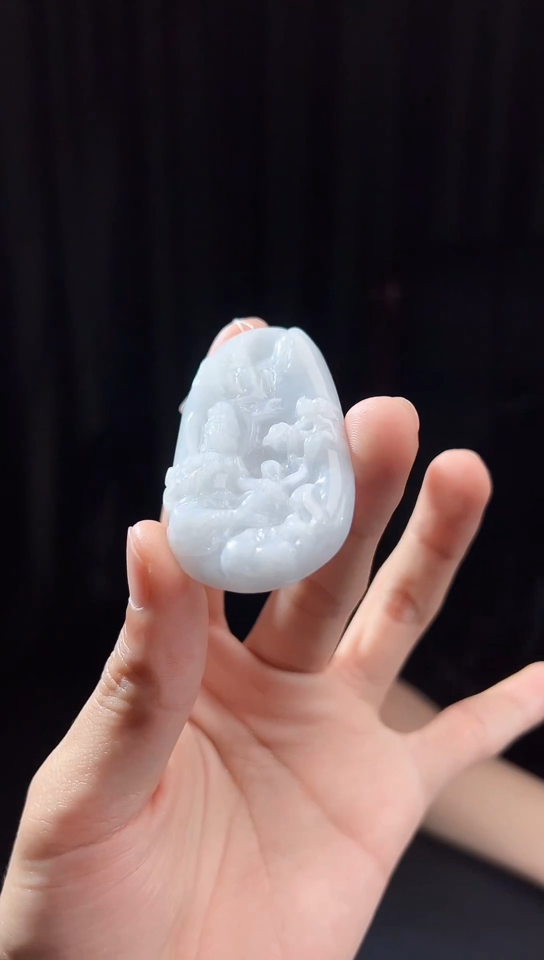 【闪购商品】翡翠颈饰未镶嵌天然翡翠(多样性发)观音