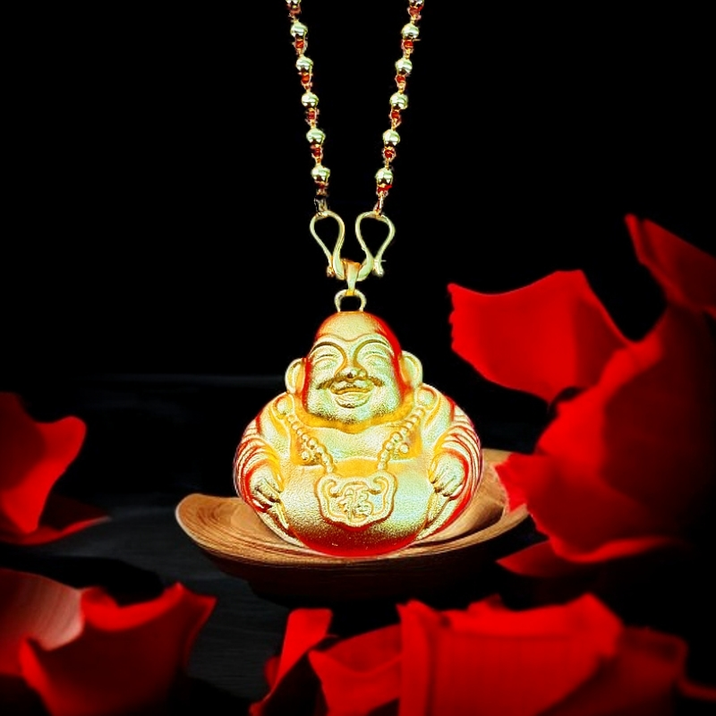 【璐璐甄选】 高端流行百搭轻奢款合金佛公项坠【ZL74627】 赠合金链