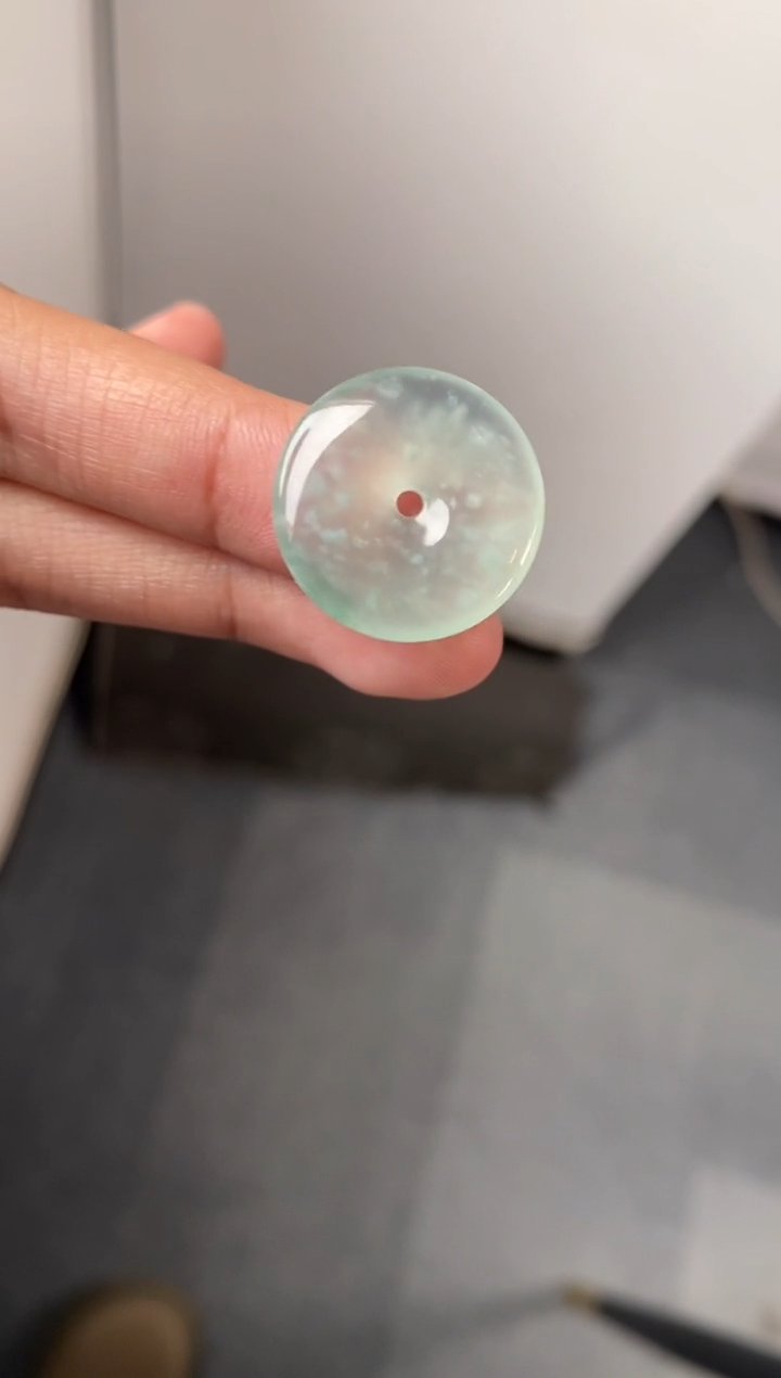 【闪购商品】翡翠颈饰未镶嵌翡翠冰胶平安扣