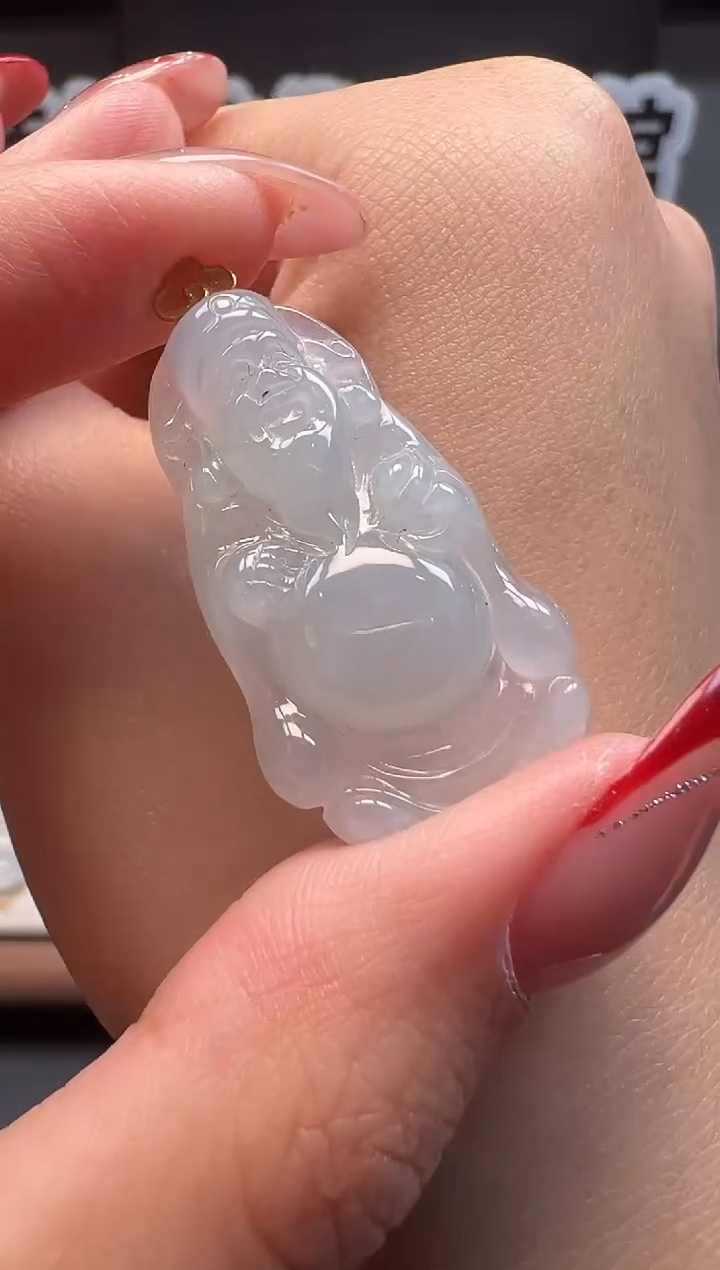 吊坠(不含链)18K金镶嵌翡翠 缅甸珠宝严选