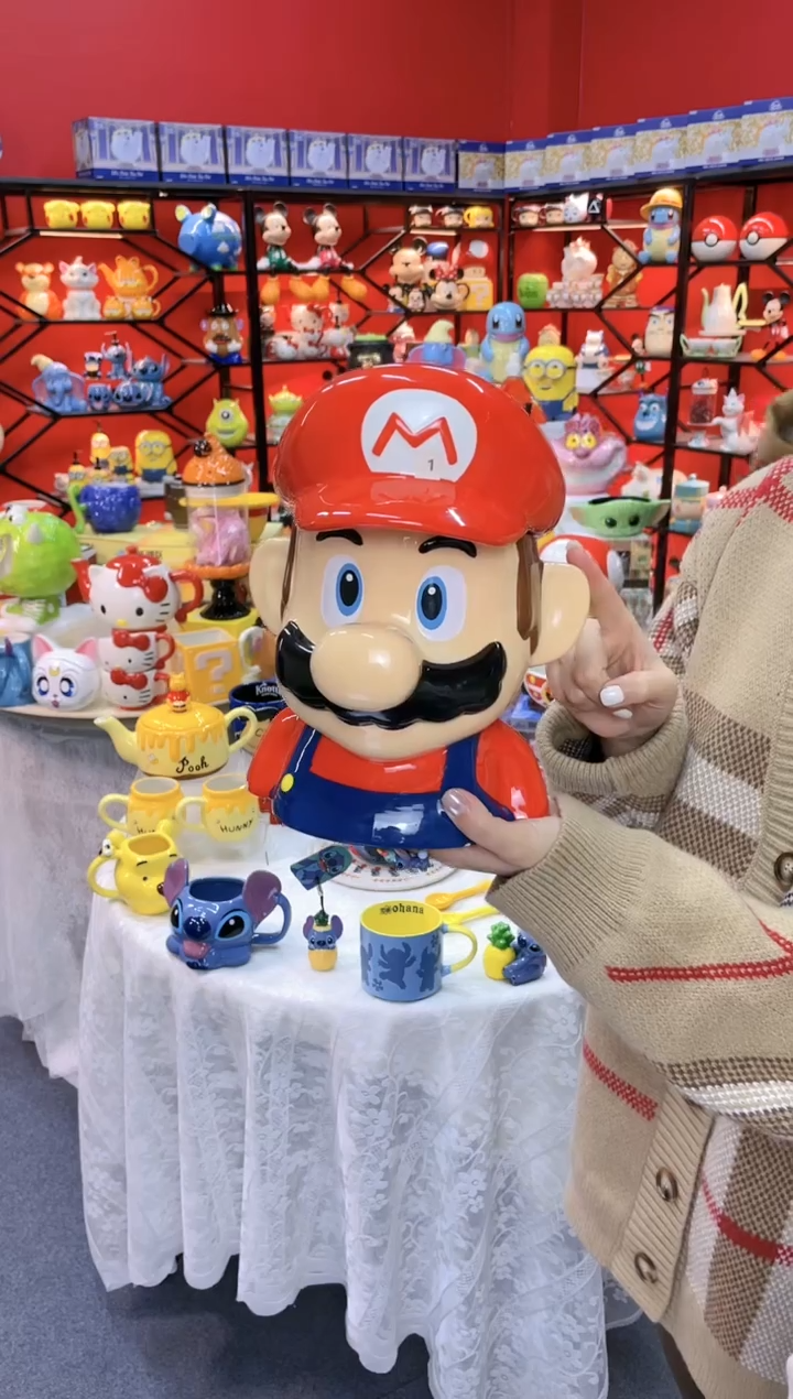 【闪购商品】.@@马里奥饼干罐陶瓷