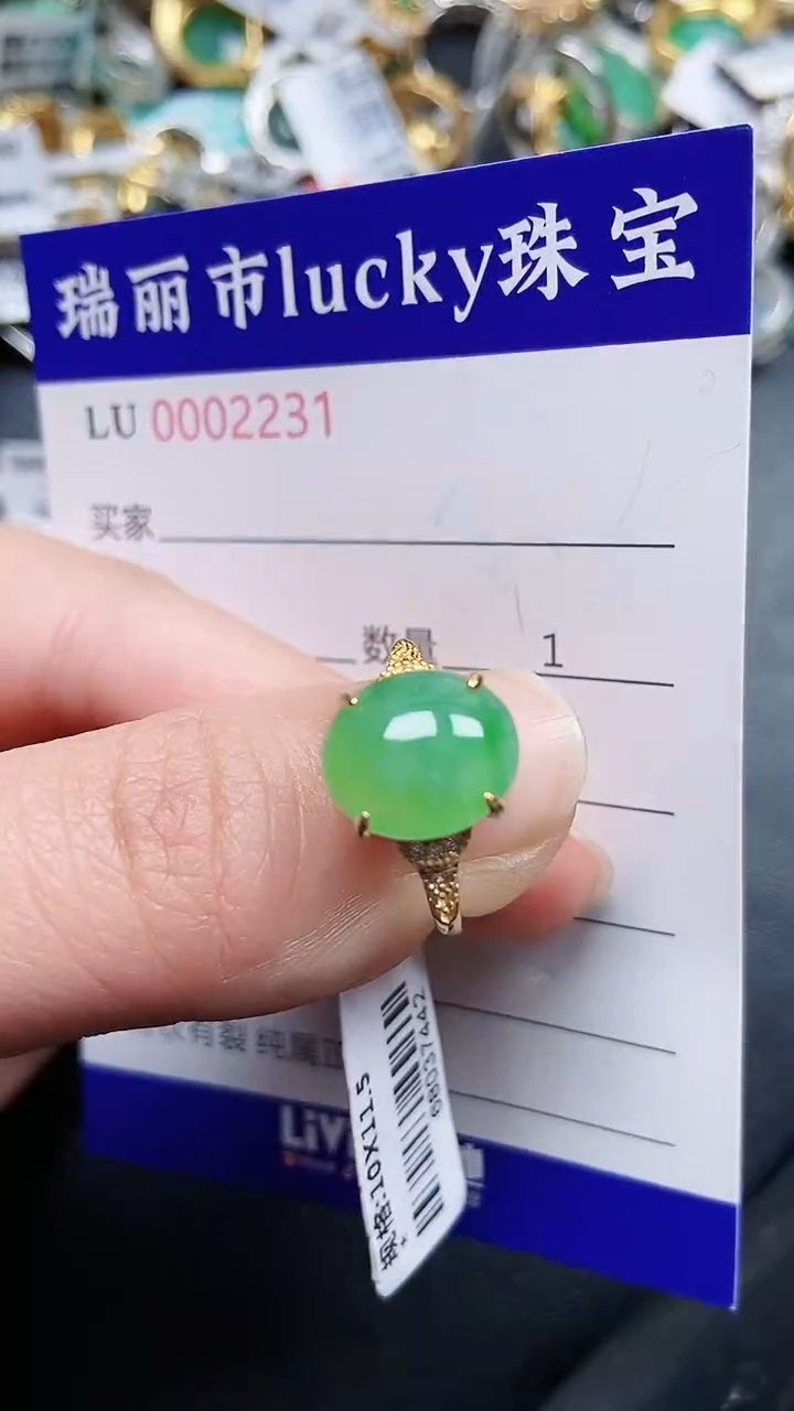 颈饰银S925镶嵌翡翠2231