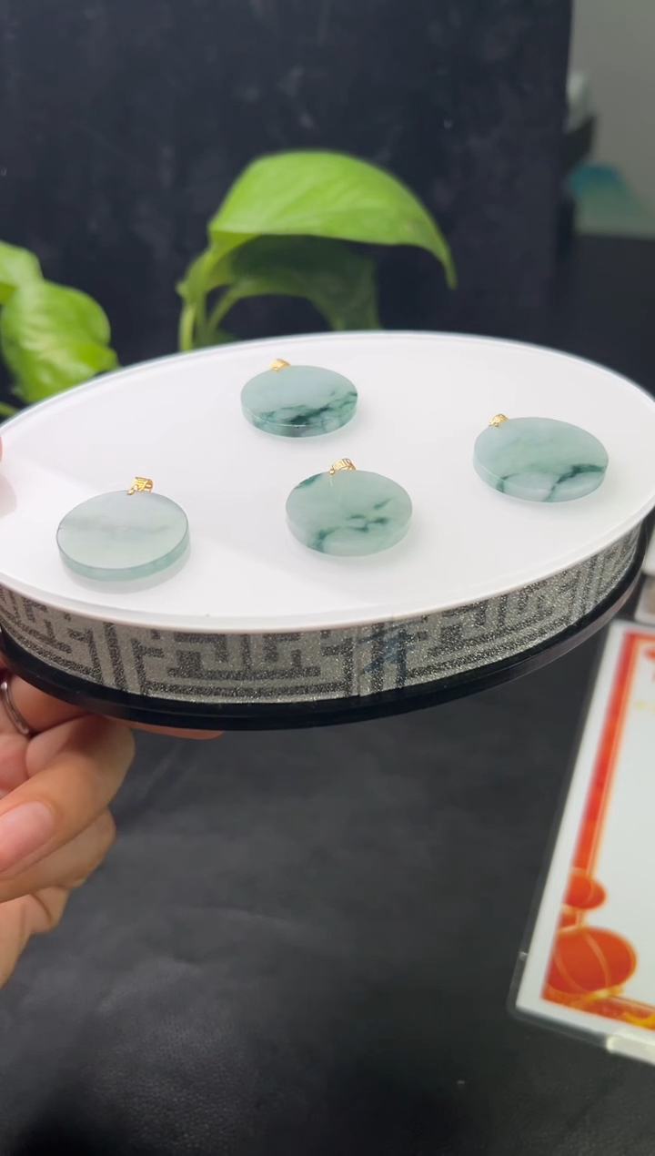 【闪购商品】翡翠颈饰18K金镶嵌001-205073C多样性发一件