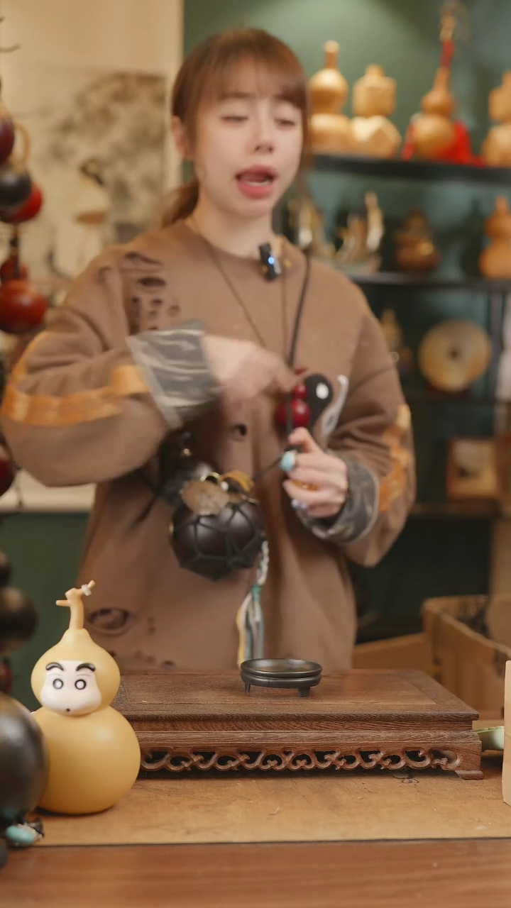 【闪购商品】156号精品天然大漆工艺防渗内胆酒葫芦~