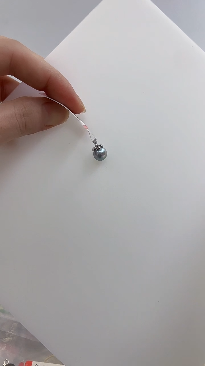 【闪购商品】海水珍珠da银S925镶嵌yd04c 珍珠吊坠8-9