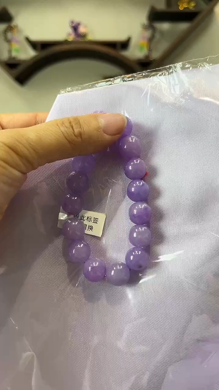 【闪购商品】砖雕闪15 粉紫罗兰手链 卡12mm