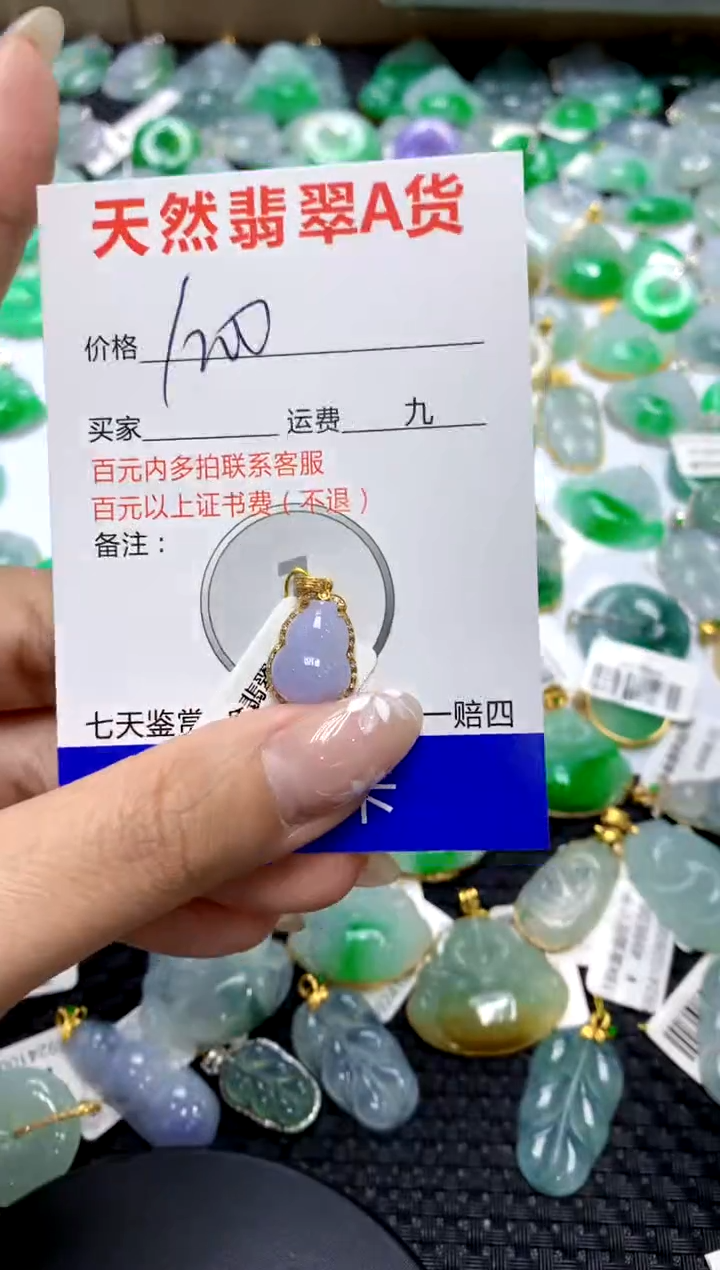 【闪购商品】翡翠颈饰18K金镶嵌111111111111