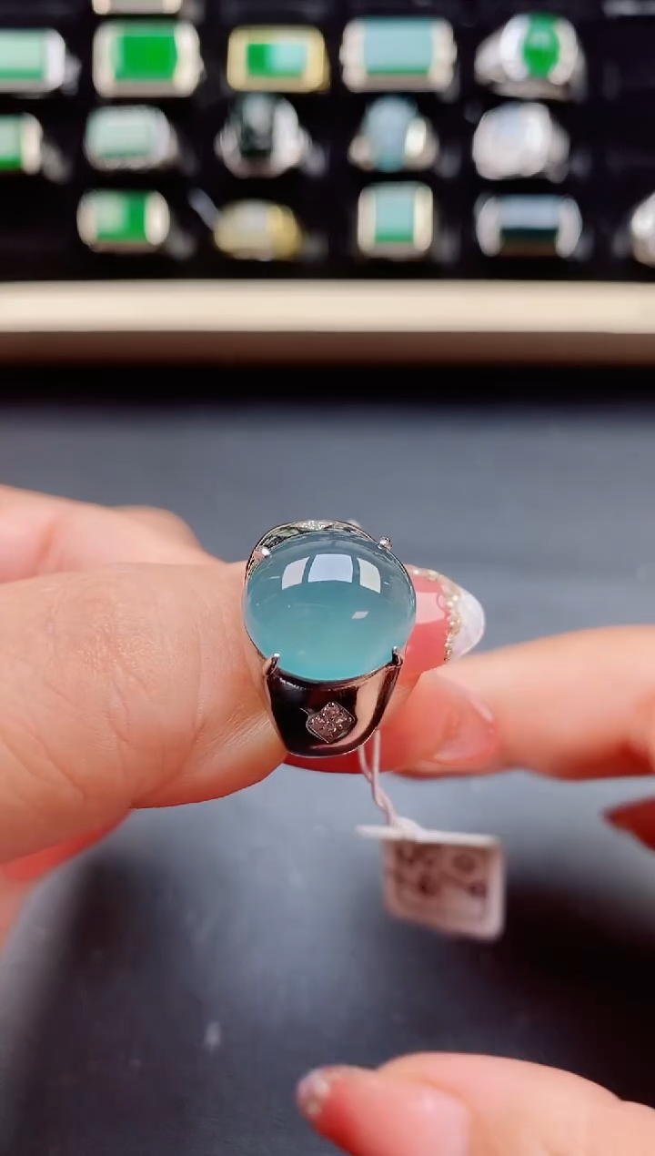 【闪购商品】翡翠戒指银S925镶嵌805805