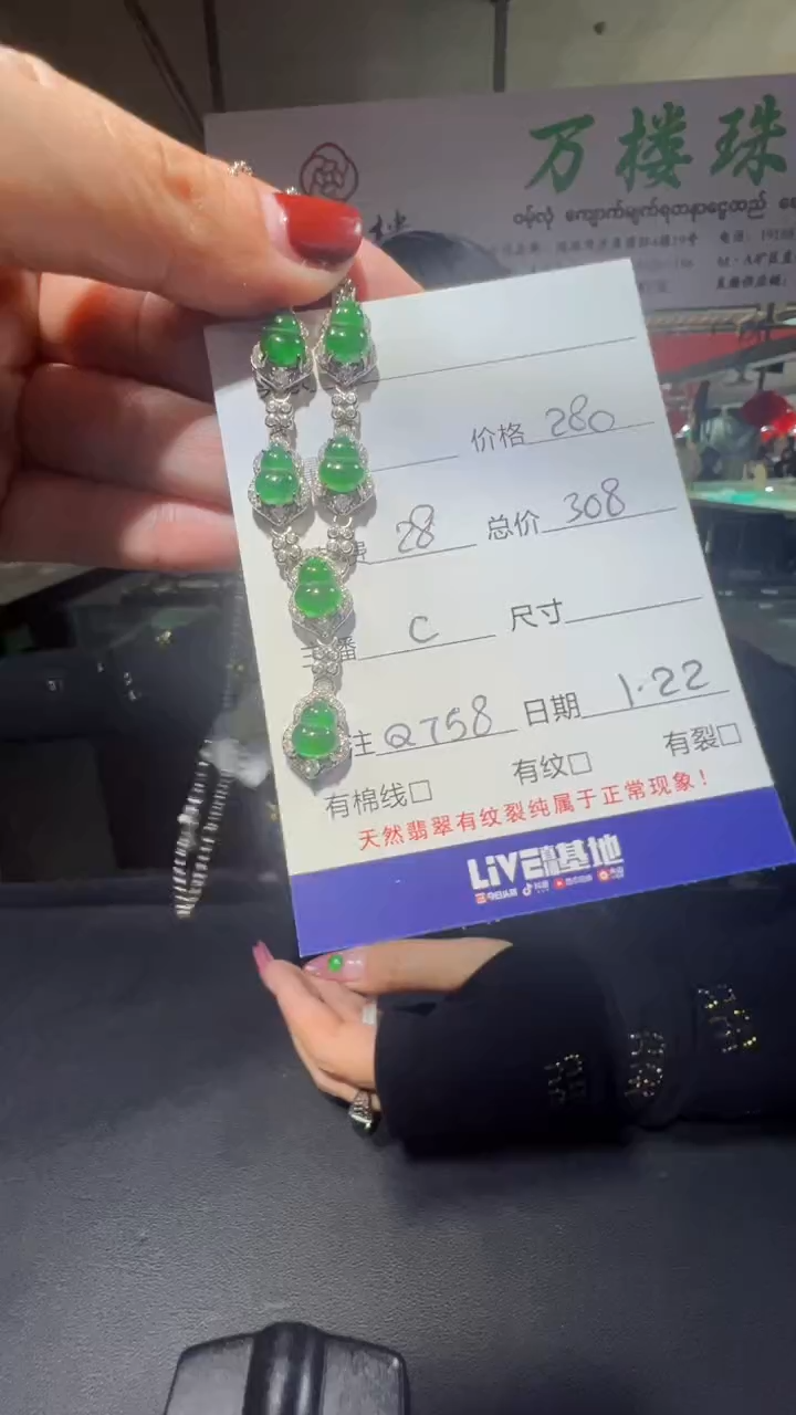 【闪购商品】翡翠套链未镶嵌0212874859多样性发货