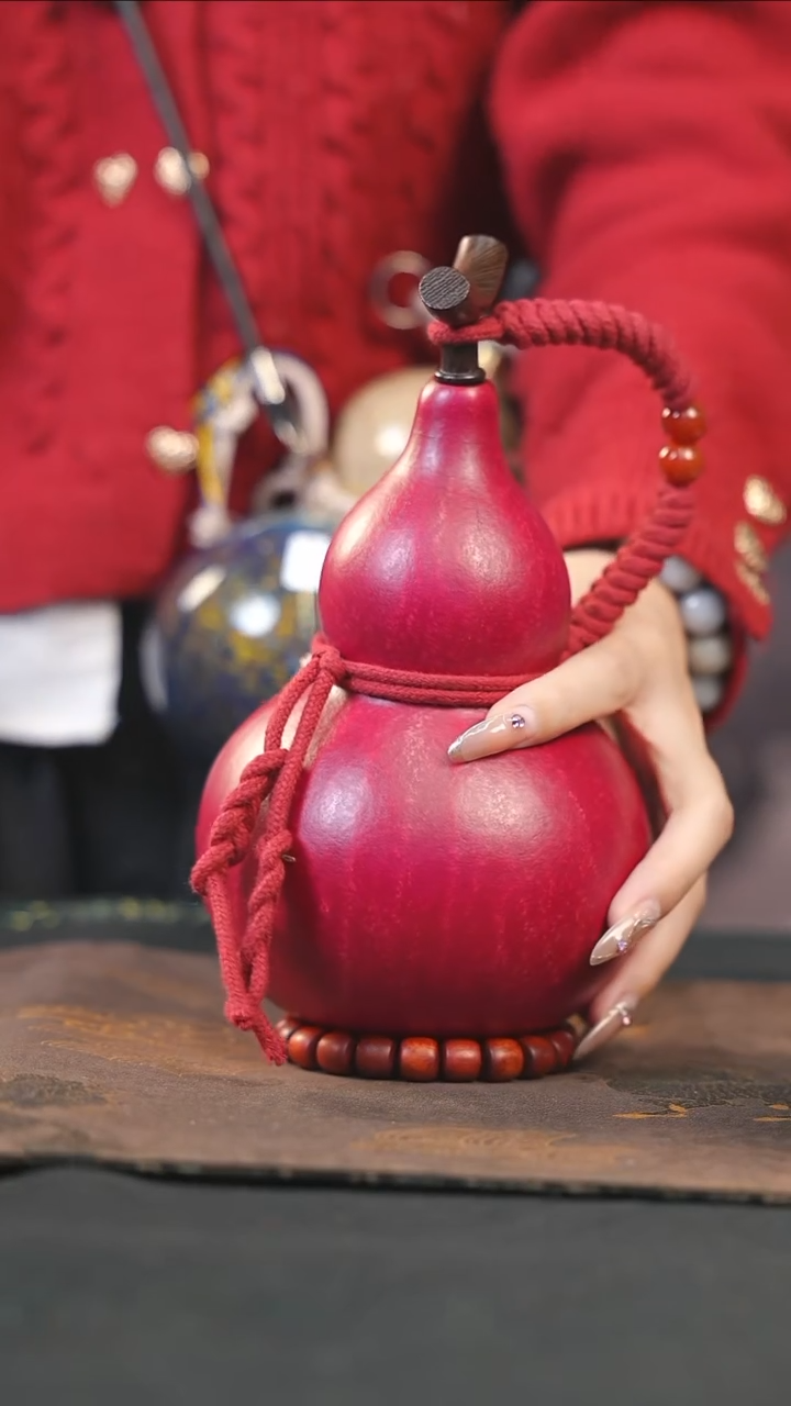 【闪购商品】WB139大漆酒葫芦不包手串及旋转底座
