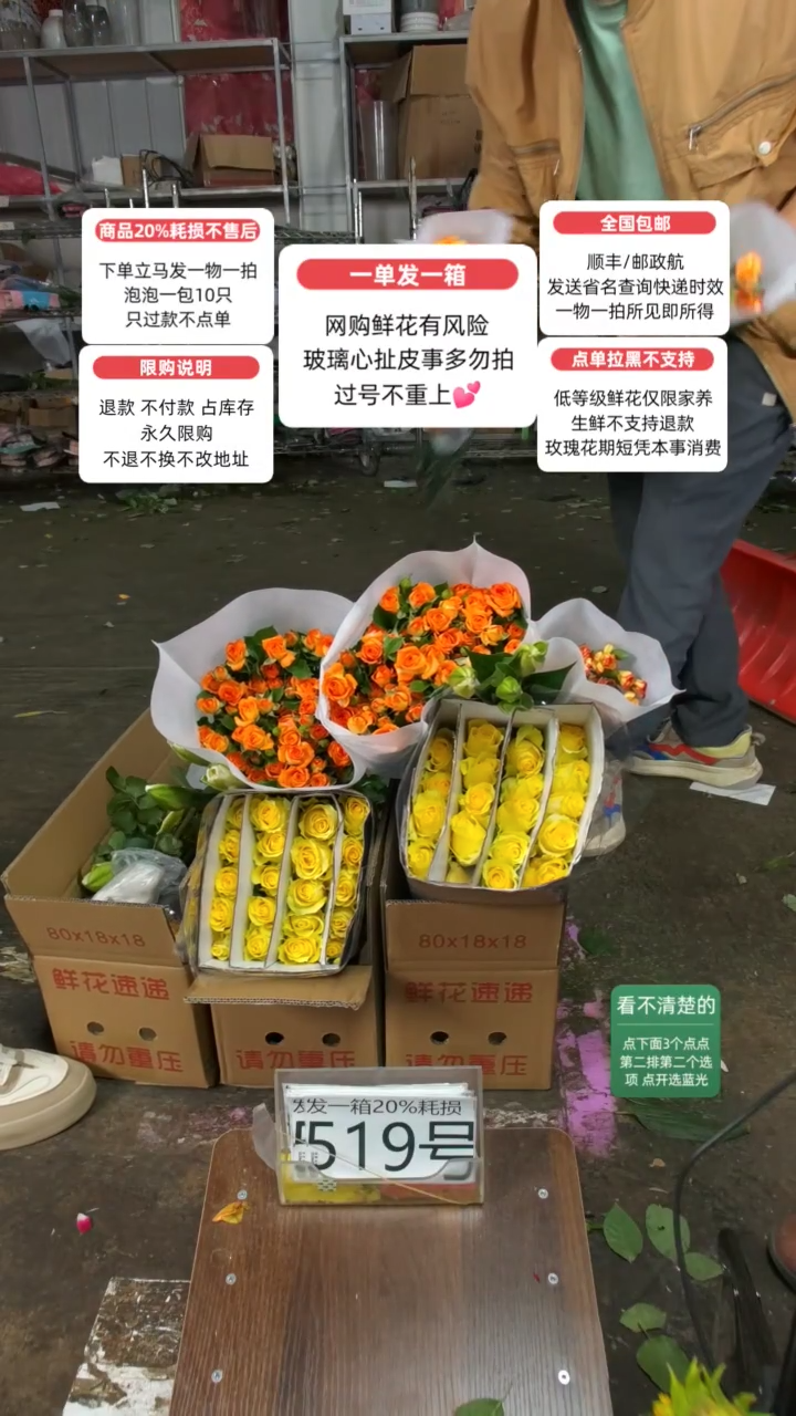 20%耗损发一箱❤号519