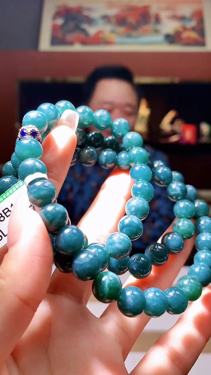 【闪购商品】定制翡翠未镶嵌1034hm-毛货珠链10