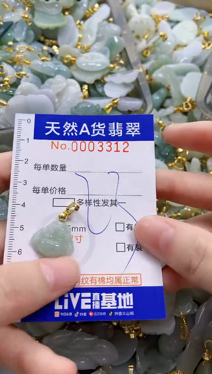 颈饰未镶嵌翡翠天然A货翡翠