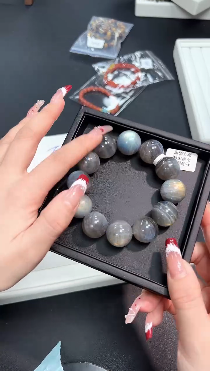 【闪购商品】长石手串未镶嵌67D多样性发其一/1条默认微瑕