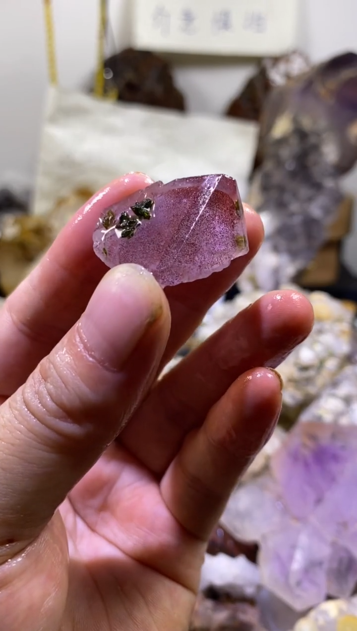 未镶嵌珠宝半成品水晶90号四川超七花园水晶