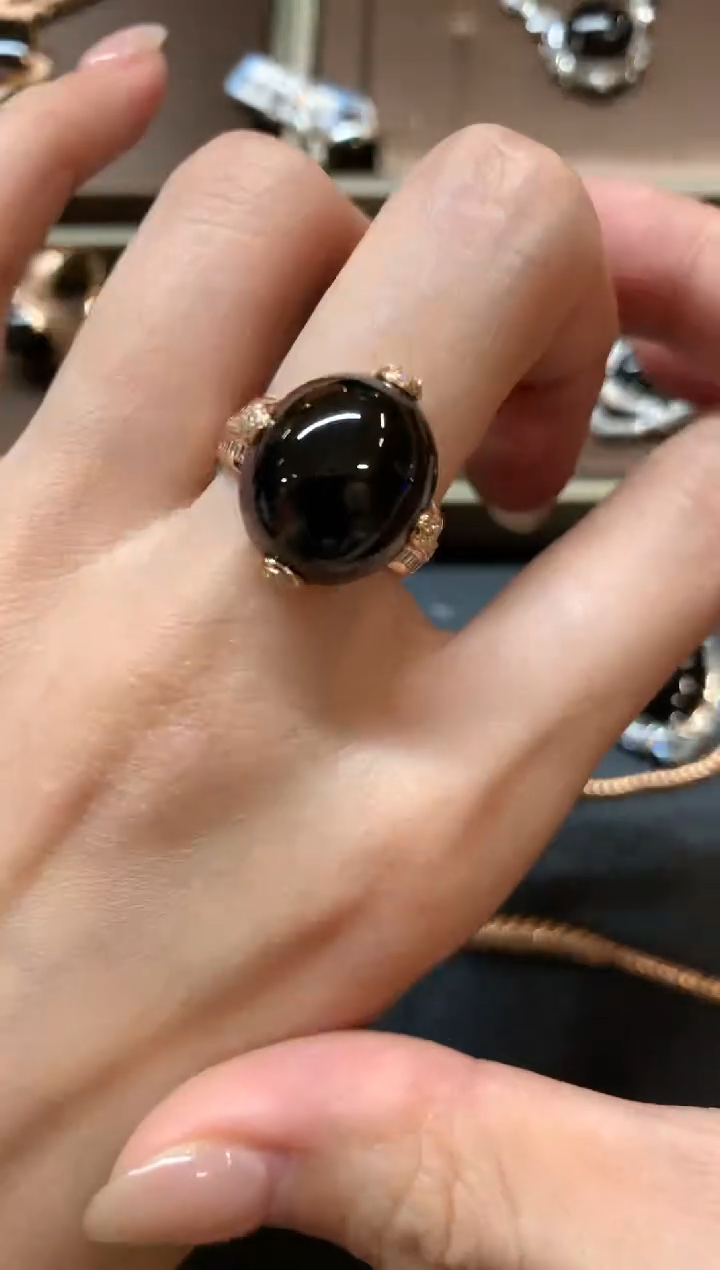 【闪购商品】翡翠戒指18K金镶嵌a234不退换