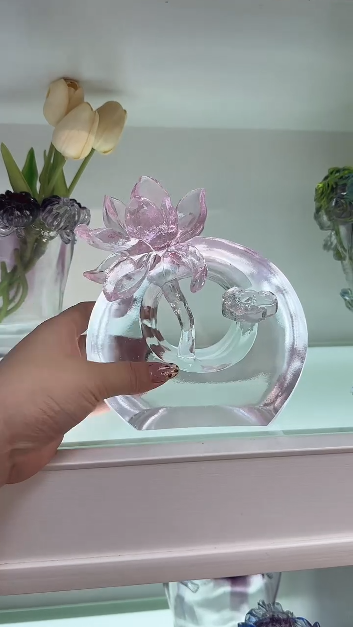 手工艺品琉璃花如意