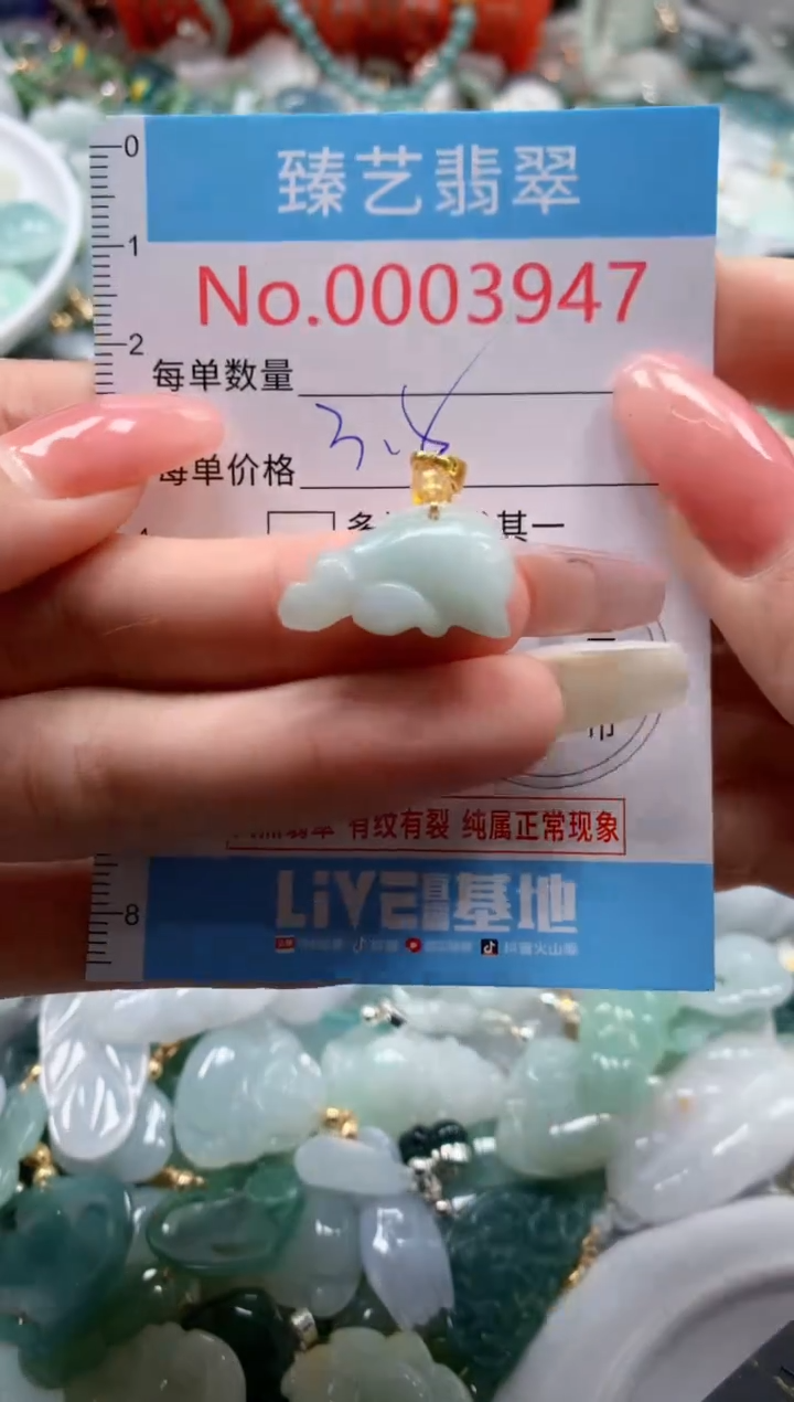 翡翠未镶嵌颈饰3941