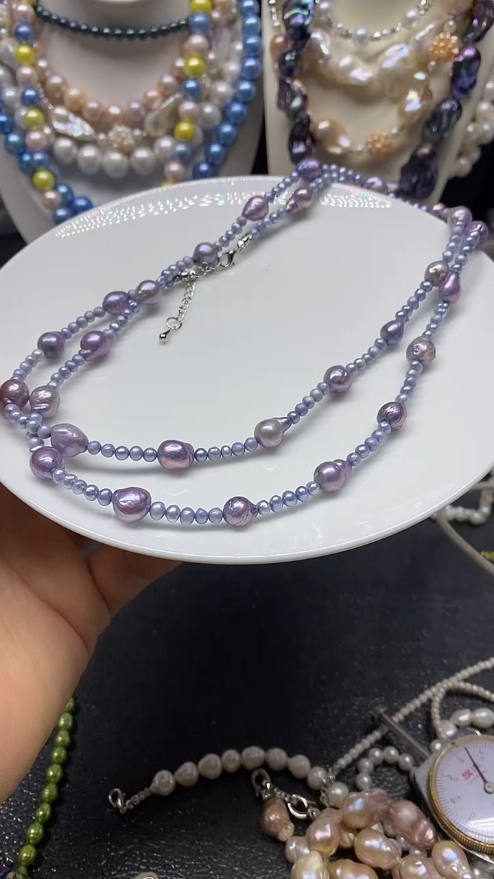 颈饰未镶嵌淡水珍珠多人