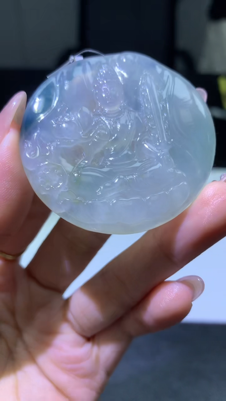 【闪购商品】定制翡翠未镶嵌003ee-毛货空牌送金扣9