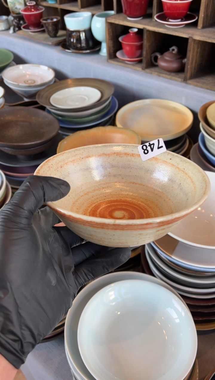 【闪购商品】瓷片748 手刷志野斗碗1个