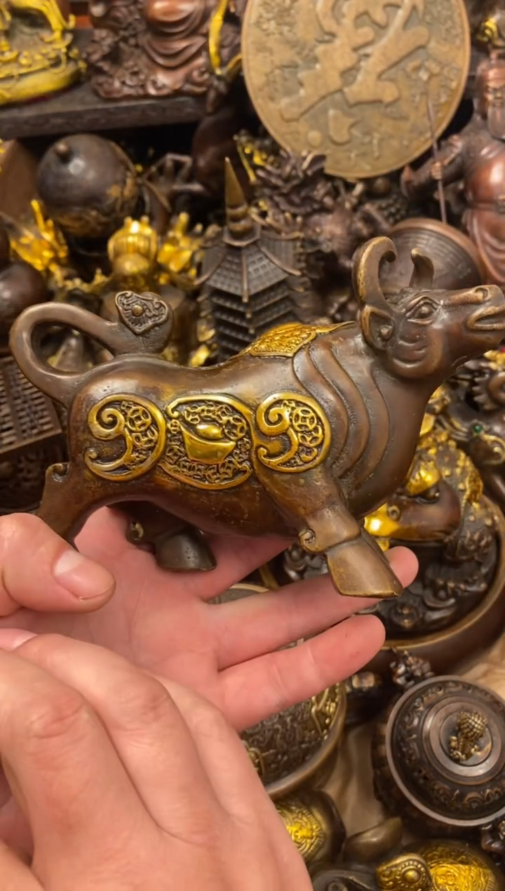 案台摆件 物品摆件 纯铜