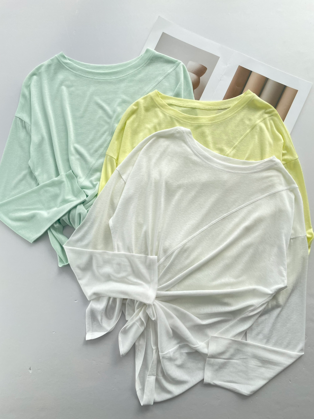 宽松显瘦透气短袖天丝雪花罩衫性感瑜伽服女跑步健身运动上衣220