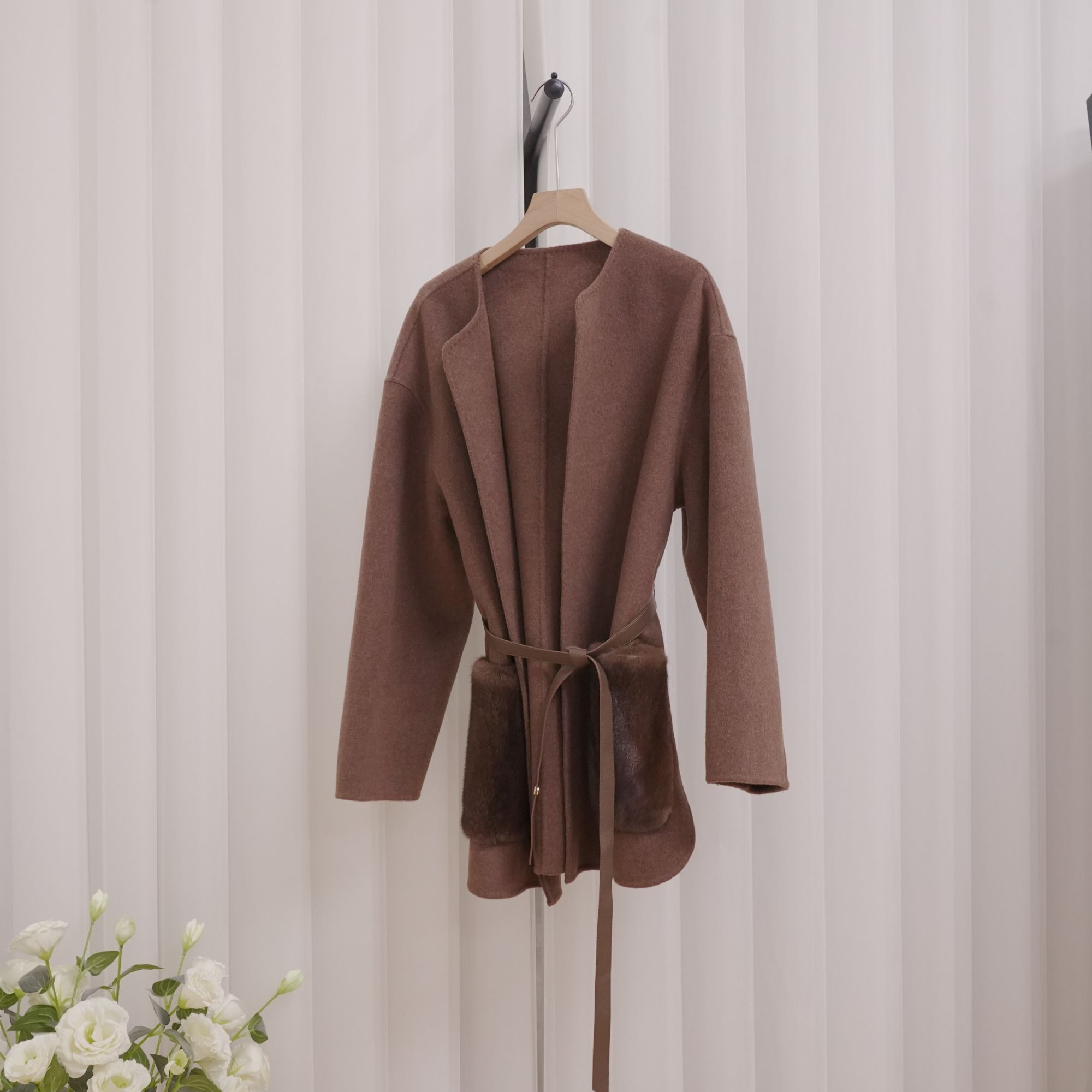 2025文哥工作室女装冬季高定时尚设计气质短外套Mook-35041