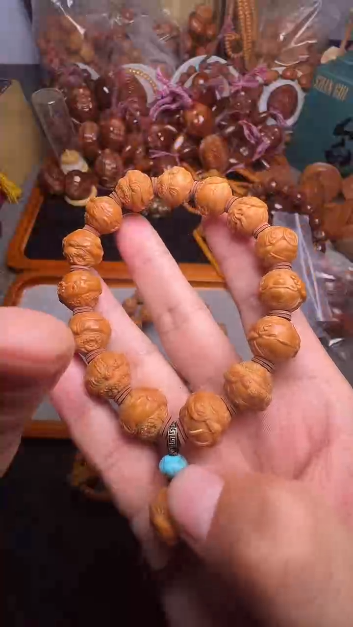 手串橄榄核猴头蟾仙