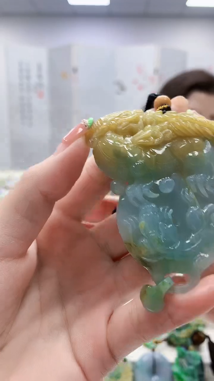 未镶嵌定制翡翠4829ry-毛货挂件100