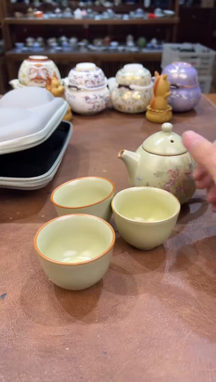 真的很便宜会开片的旅行茶具