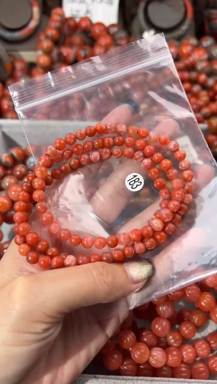 未镶嵌手串南红玛瑙6+