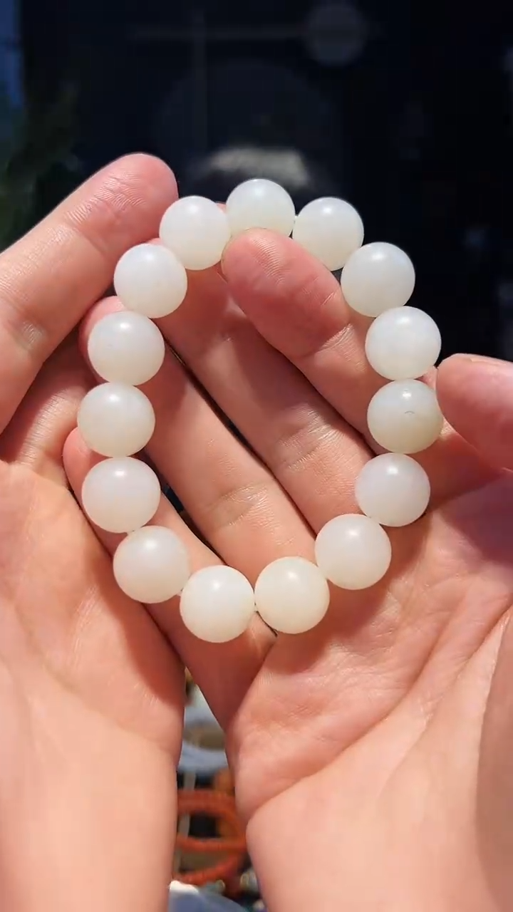 【闪购商品】和田玉手串未镶嵌14+圆珠