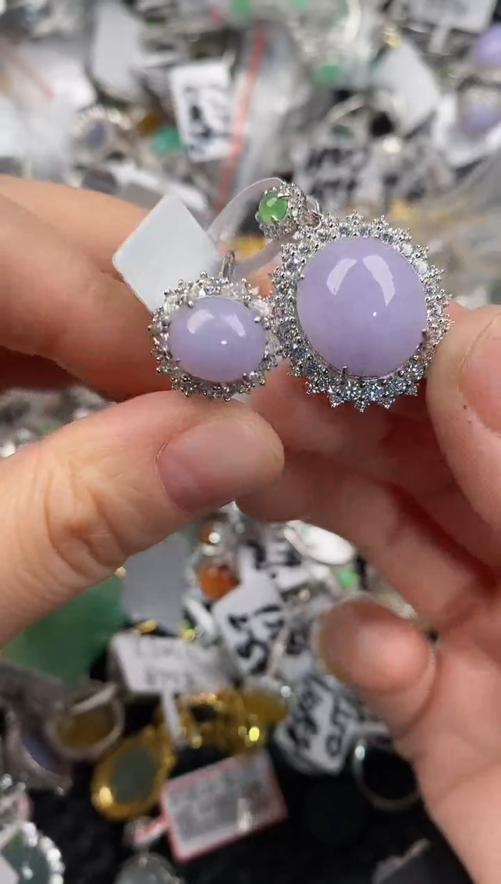 银S925镶嵌戒指翡翠～****～10                 9