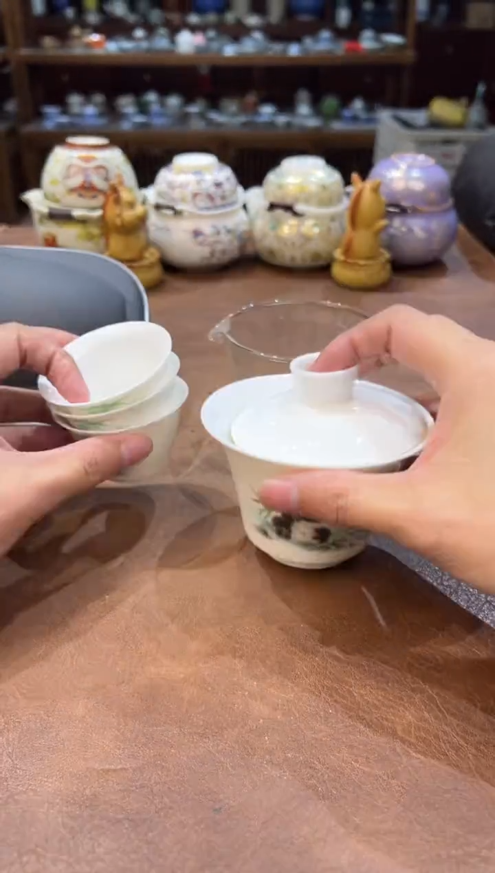 真的很便宜会开片的旅行茶具