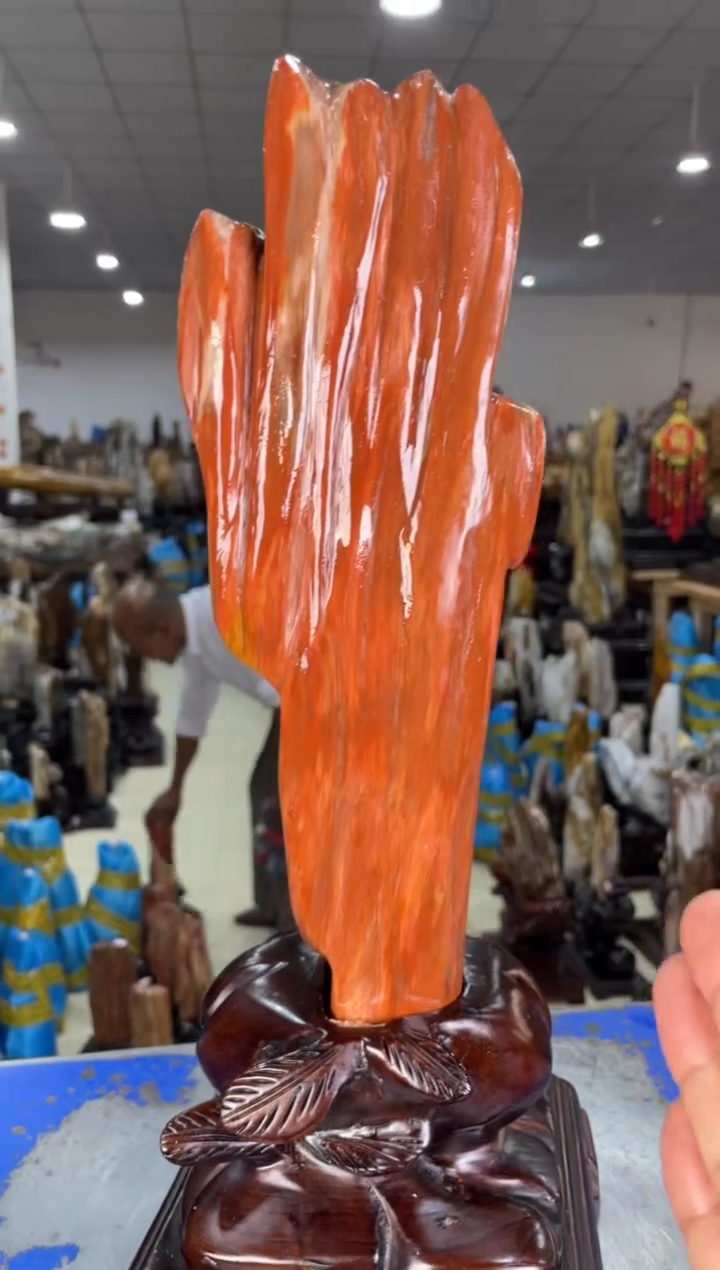 【闪购商品】硅化玉摆件未镶嵌82