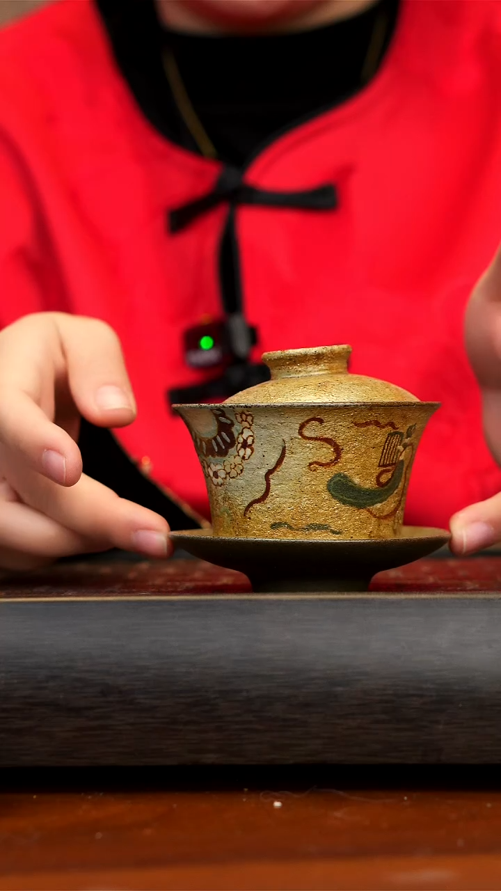 【闪购商品】紫砂茶壶敦煌·飞天三才盖碗