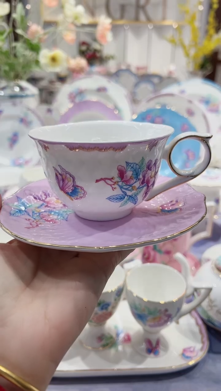 【闪购商品】骨瓷杯碟200ml