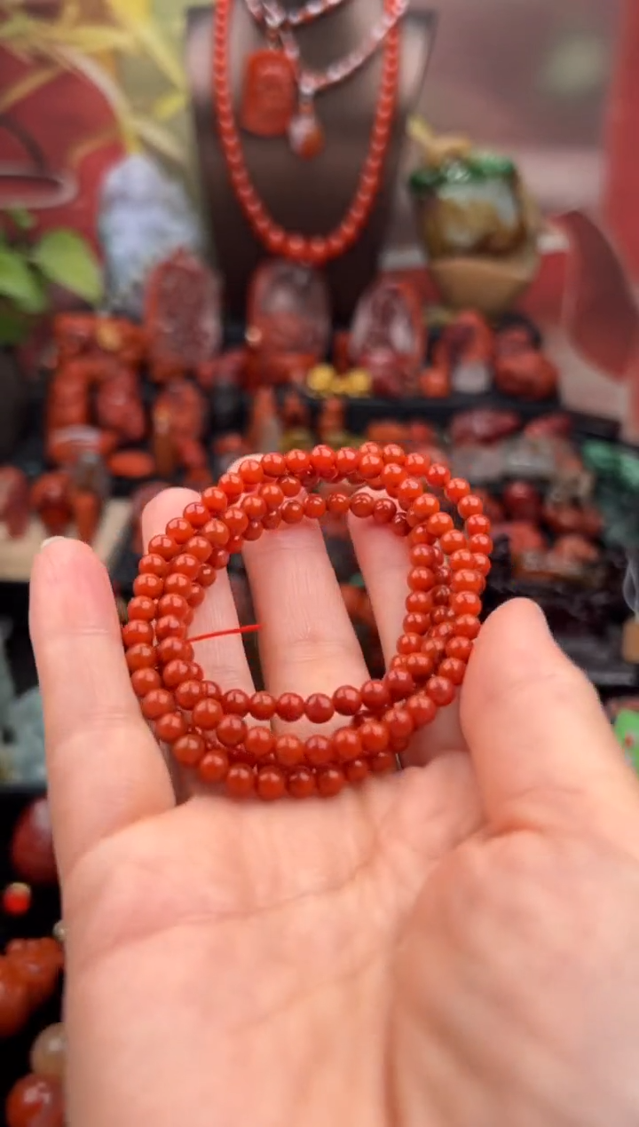 未镶嵌手链南红玛瑙韩*娜手串