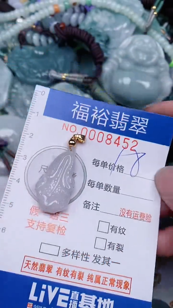 翡翠未镶嵌颈饰...0008452