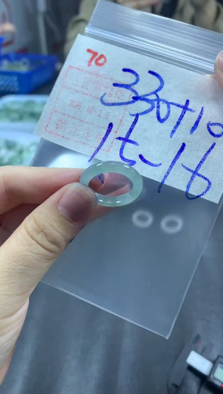 未镶嵌定制翡翠戒圈15-16#340毛货需精细抛光