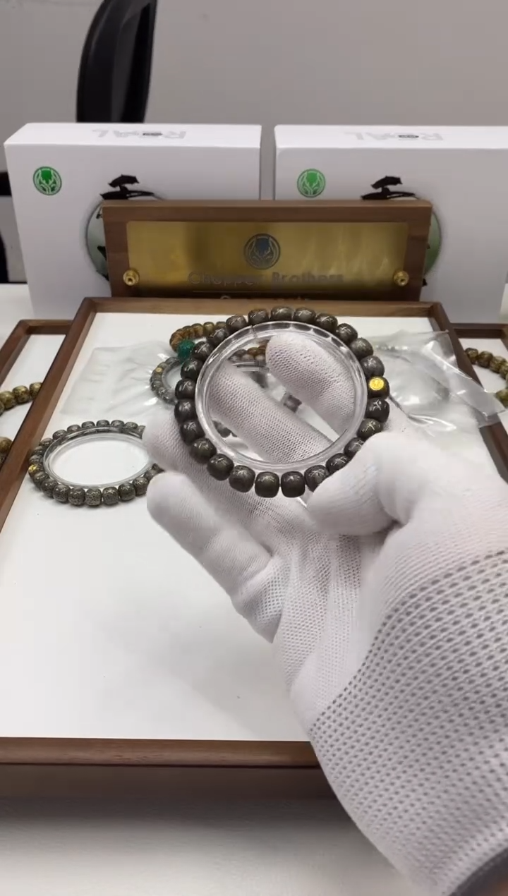 【闪购商品】星月菩提手串191 金标黑冰手串 9*8mm