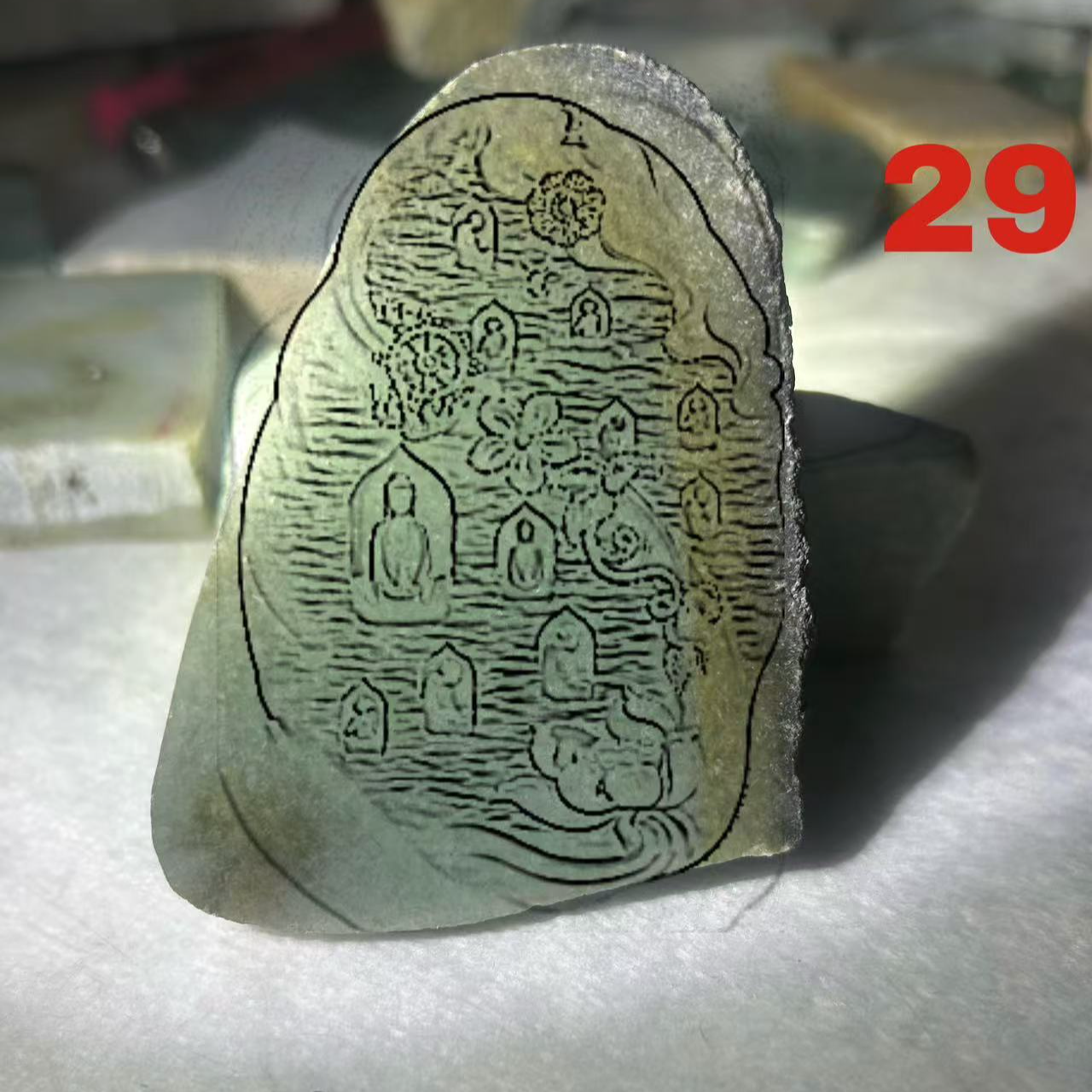 天然A货翡翠包工包料011229