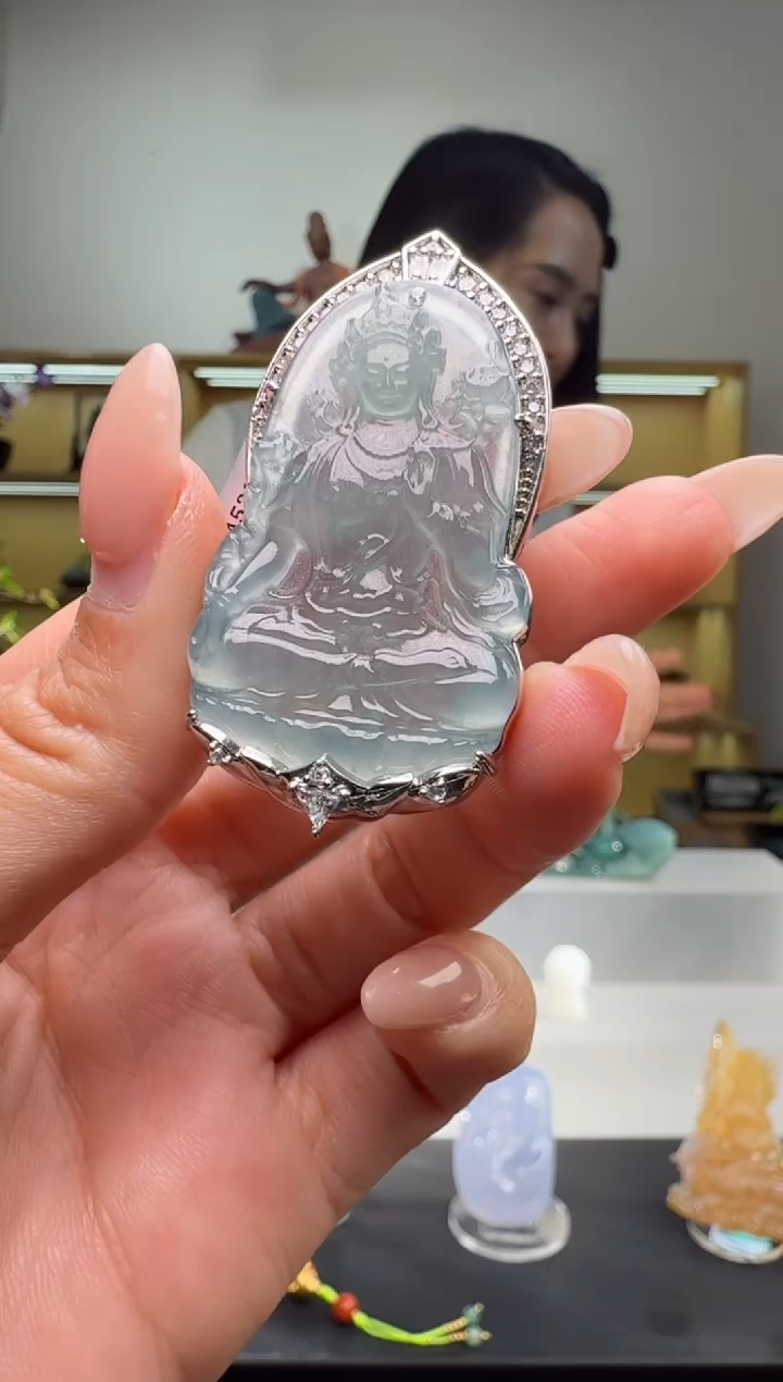 吊坠(不含链)未镶嵌翡翠度母（多样性发其一）