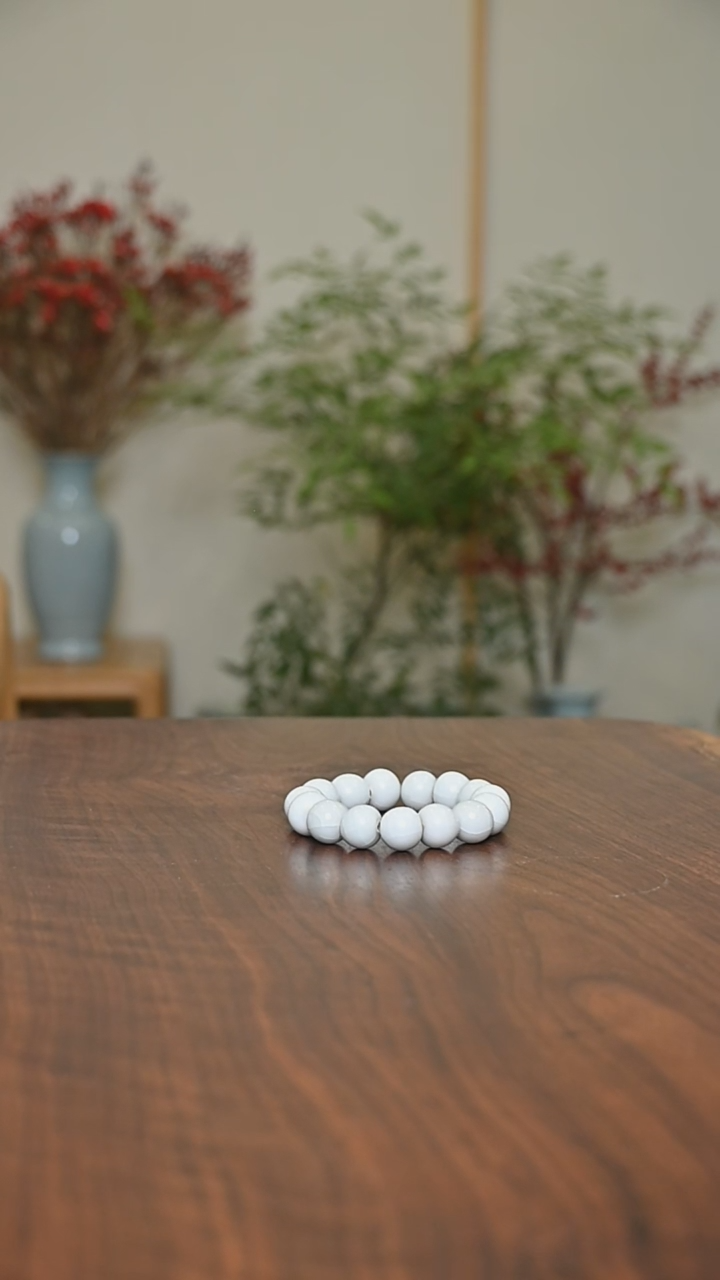 【闪购商品】其他微瑕月白釉女款手串15颗珠子送袋子