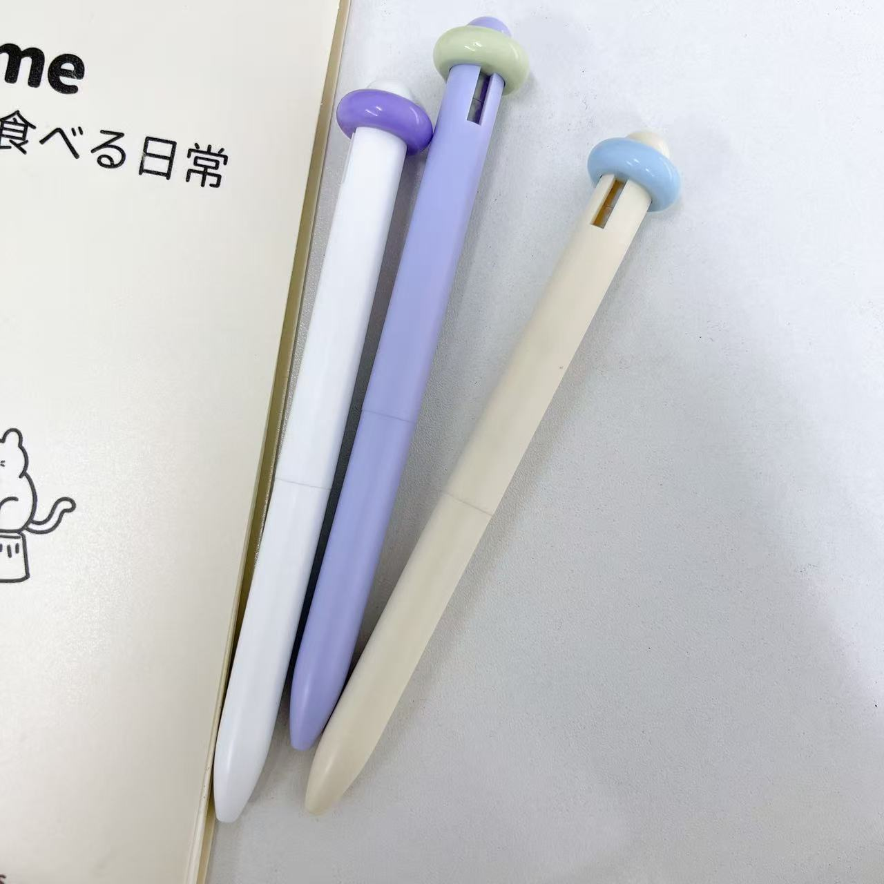 【黑墨-3支不挑杆】D21孤品听文云朵不挑杆中性笔,掉封蜡不售后